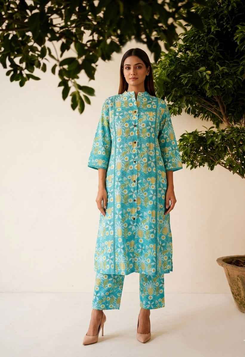 Pure Cotton Two Piece Set