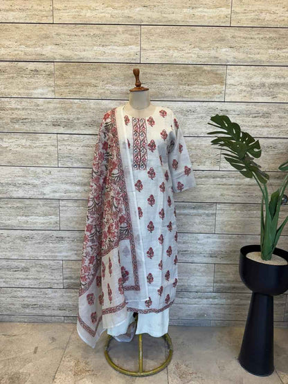 Pure Chanderi Dupatta Set
