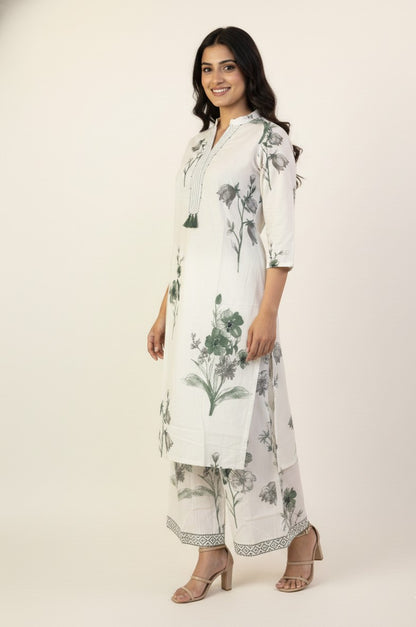 Pure Cotton Floral Print Co Ord Sets COS0104