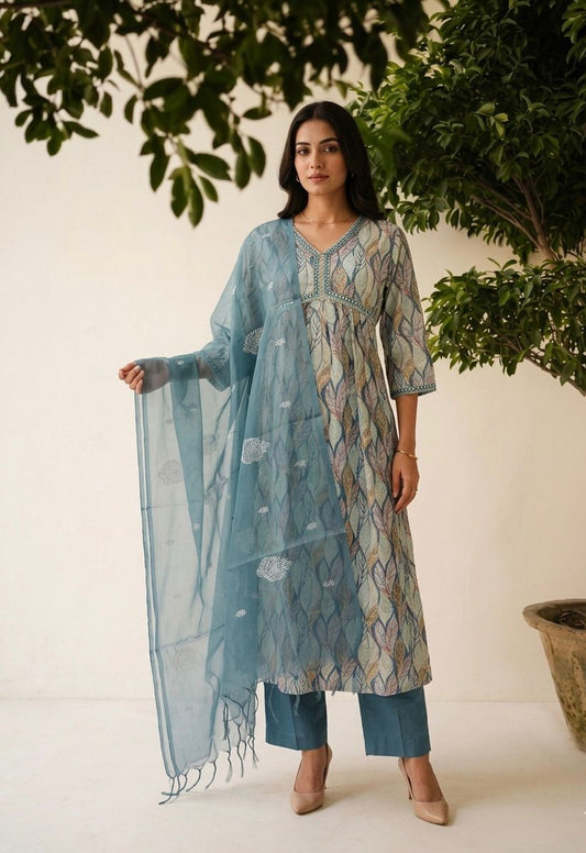 Premium Cotton A Line Anarkali Suits AKS008