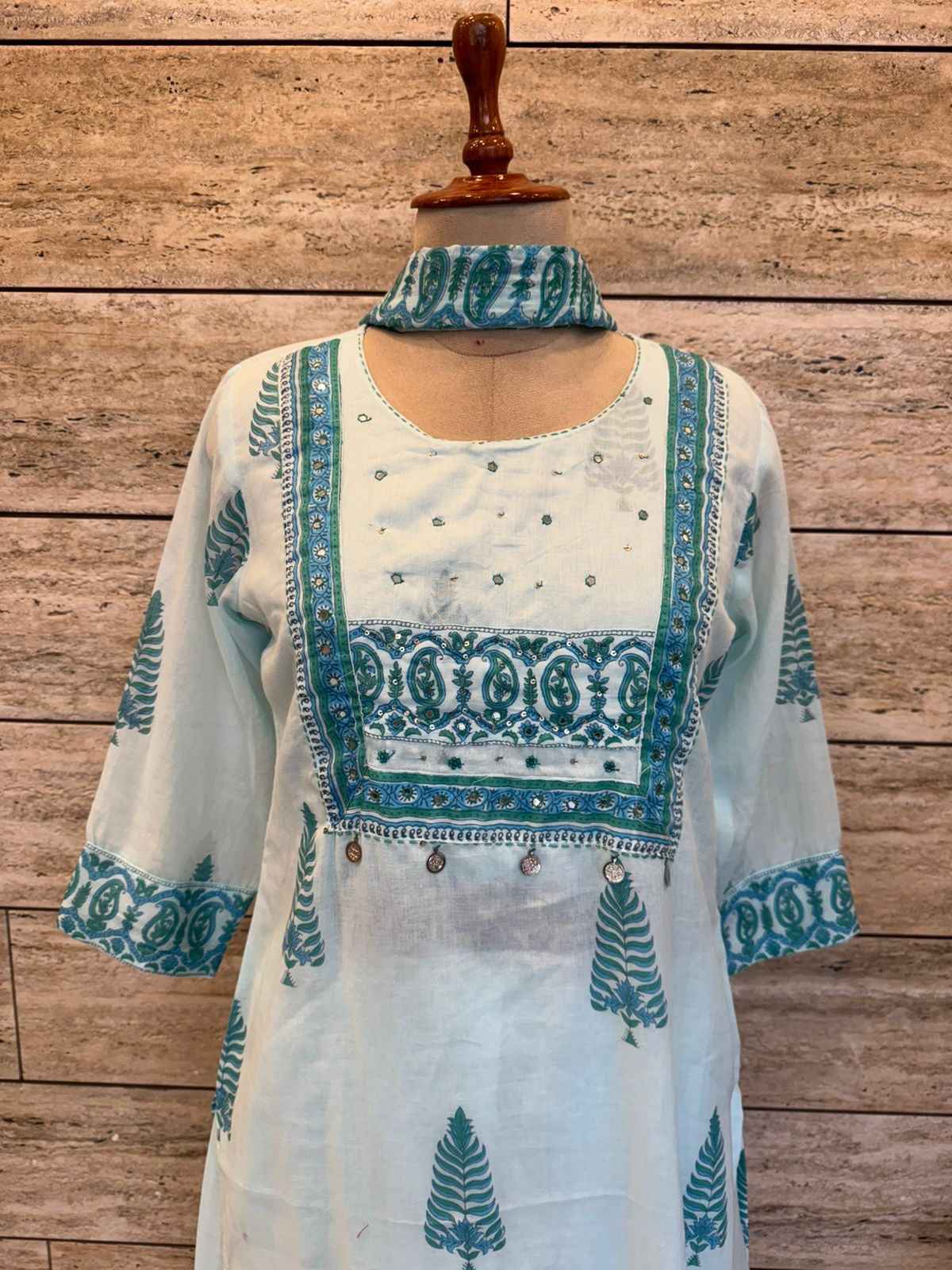 Pure Mul  Cotton Dupatta Set
