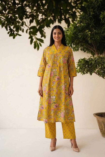 Pure Cotton Two Piece Pant Set