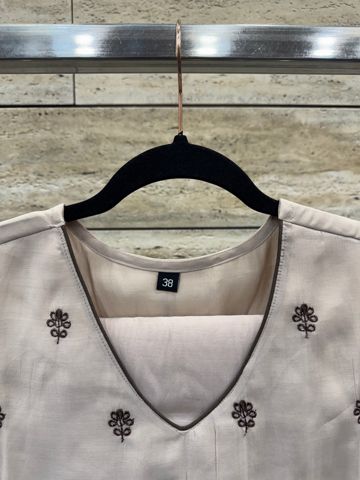 Embroidered Mul Chanderi Dupatta Set With lining MLC56