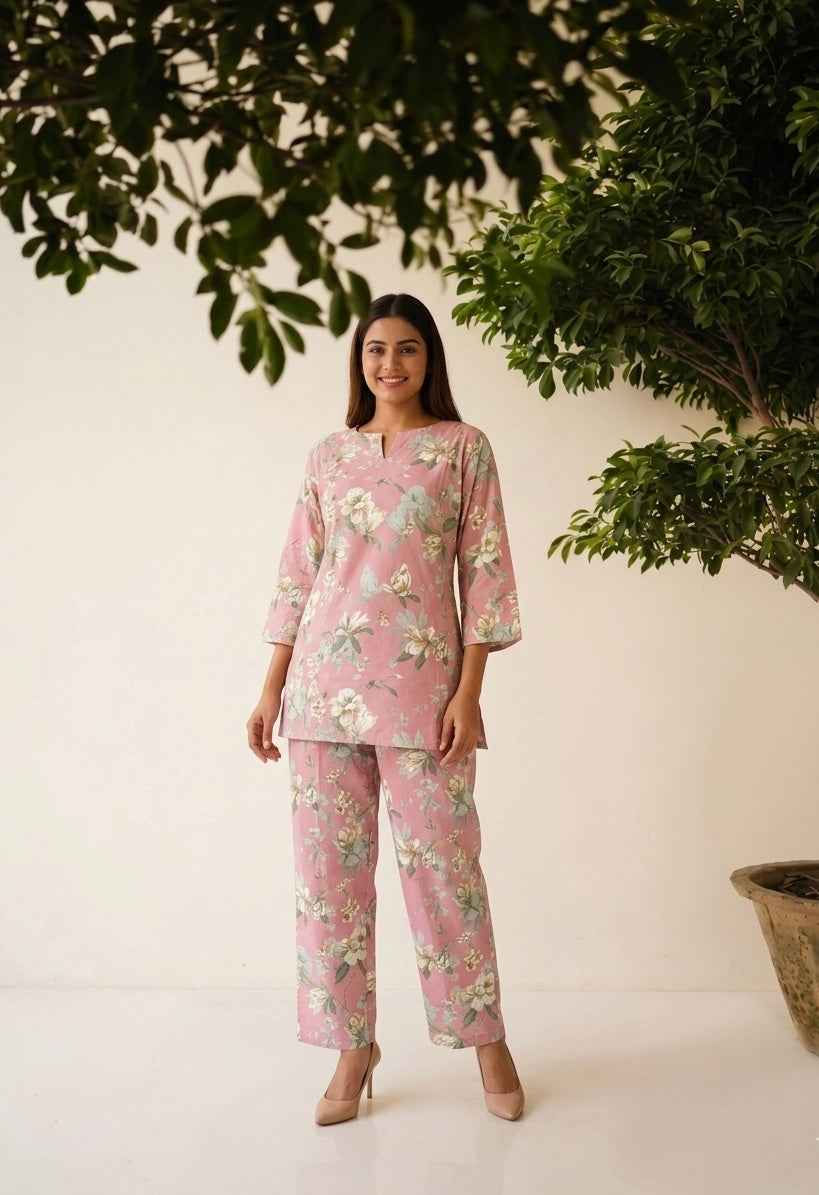 Pure Cotton Co-Ord  Set