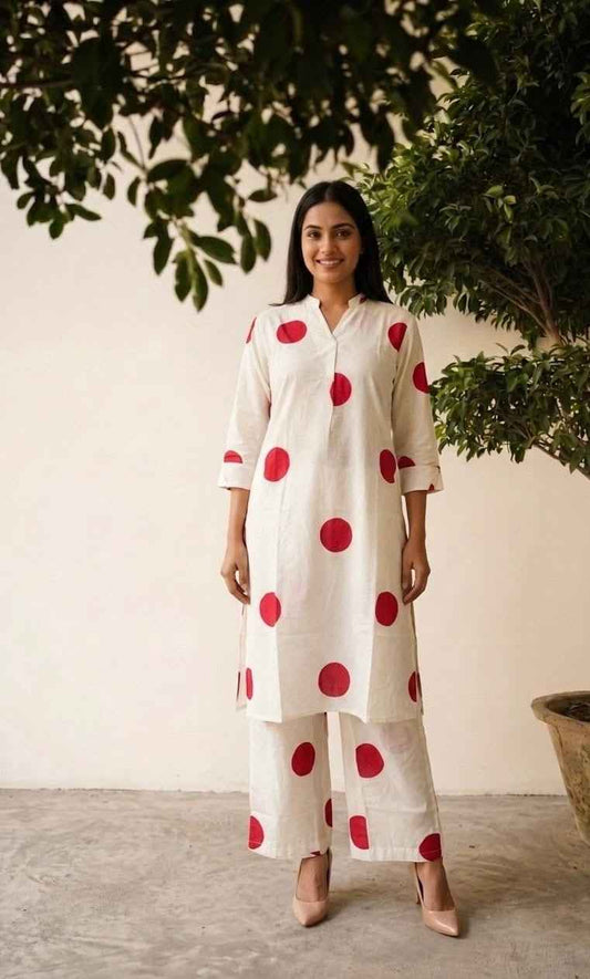 Pure Cotton Two Piece Pant Set