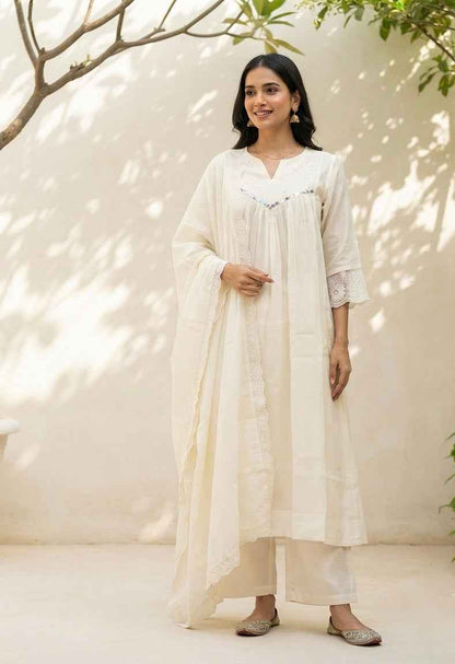 Pure Chanderi  festival wear Dupatta Set