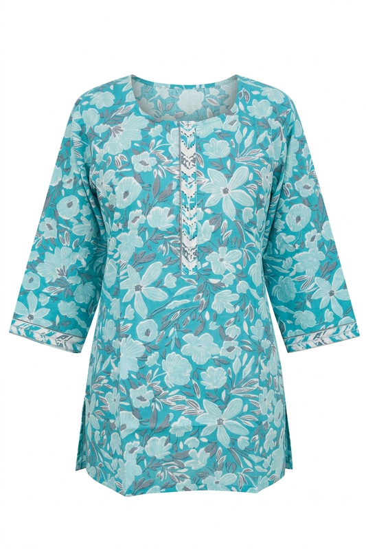 Printed Short Top In Cotton