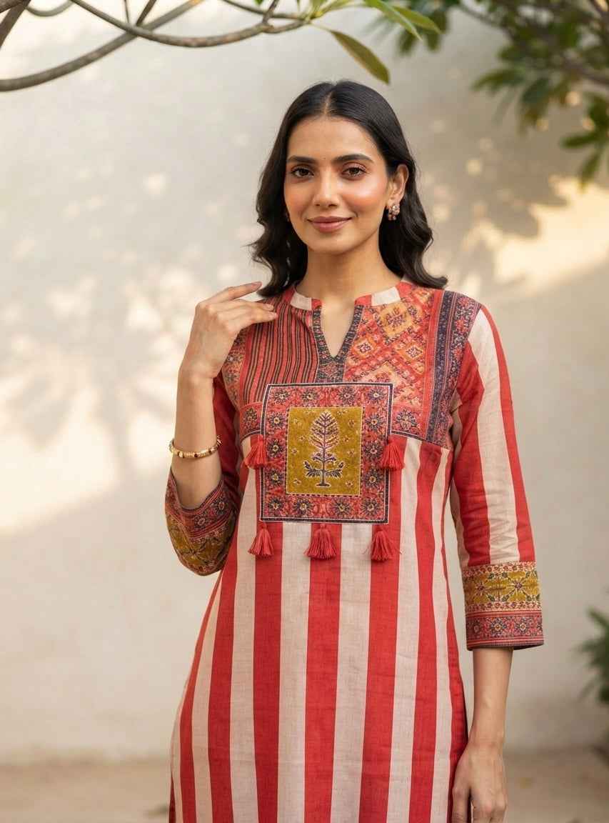 Pure Cotton Dupatta Set With Digital Print CS0301