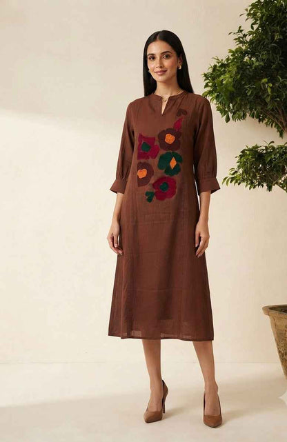 One Piece Dress Crush Melony Silk in Fabric SD047