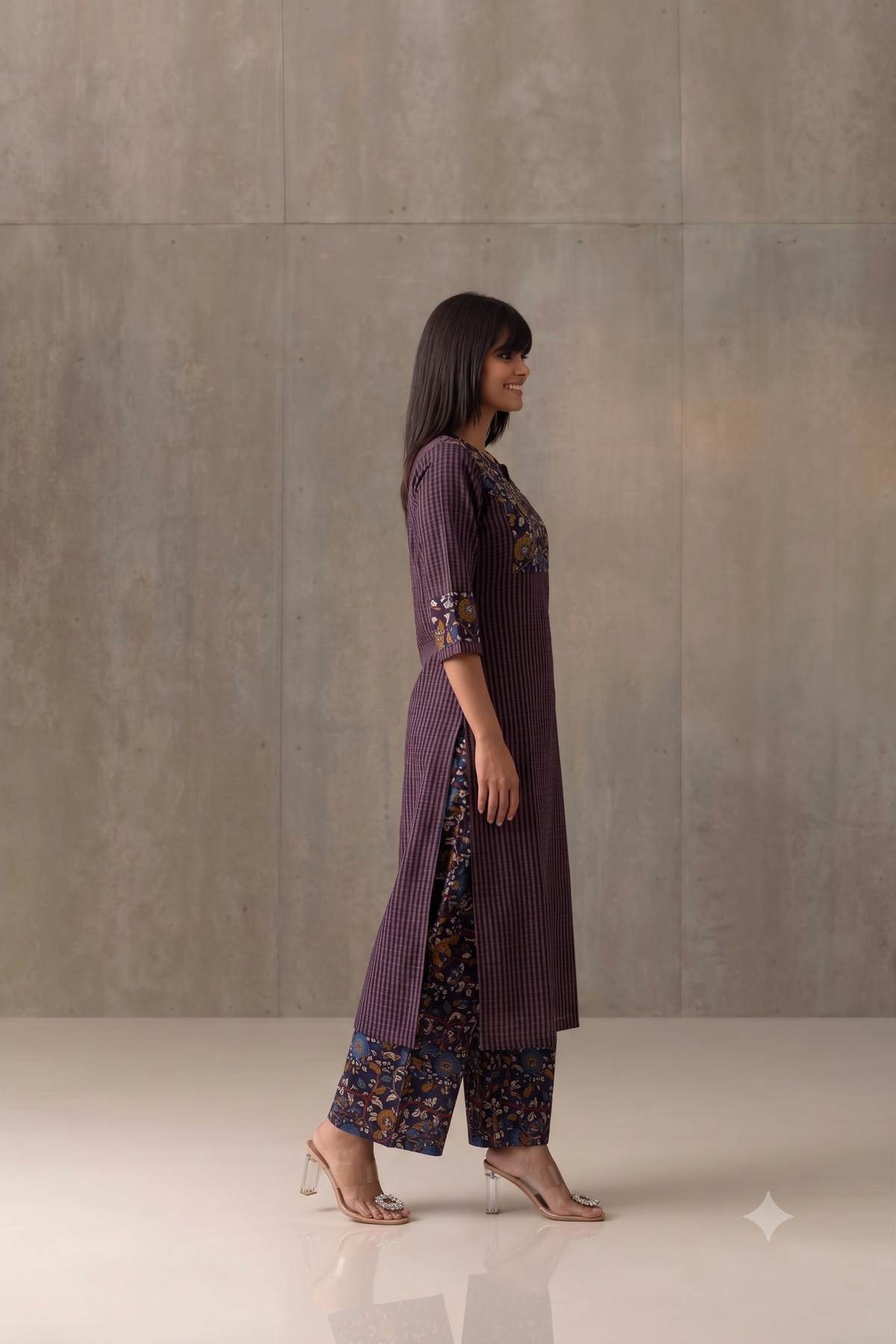 Cotton Office Wear Kalamkari Pant Set