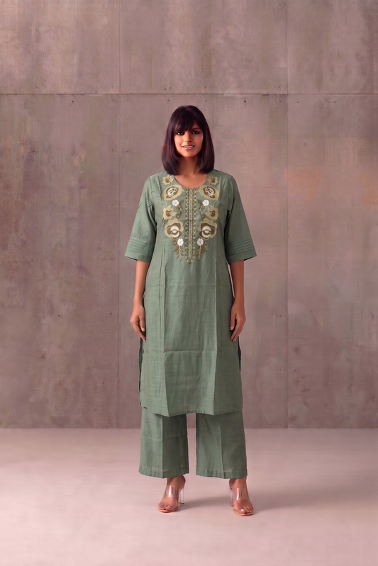 Soft Raw Silk Pant Sets PS0153
