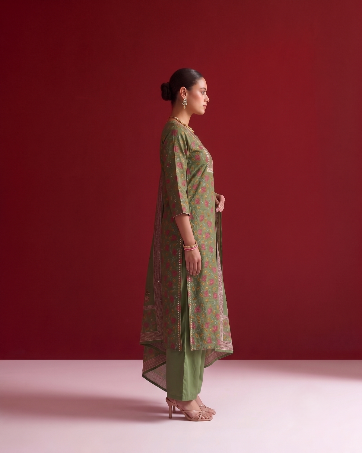 Pure Chanderi Silk Dupatta Set CHS044
