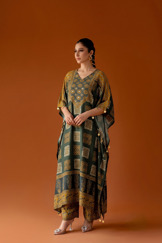 Pure Muslin Kaftan Set MK0037