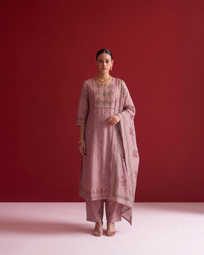 Pure Chanderi Silk Dupatta Set CHS045