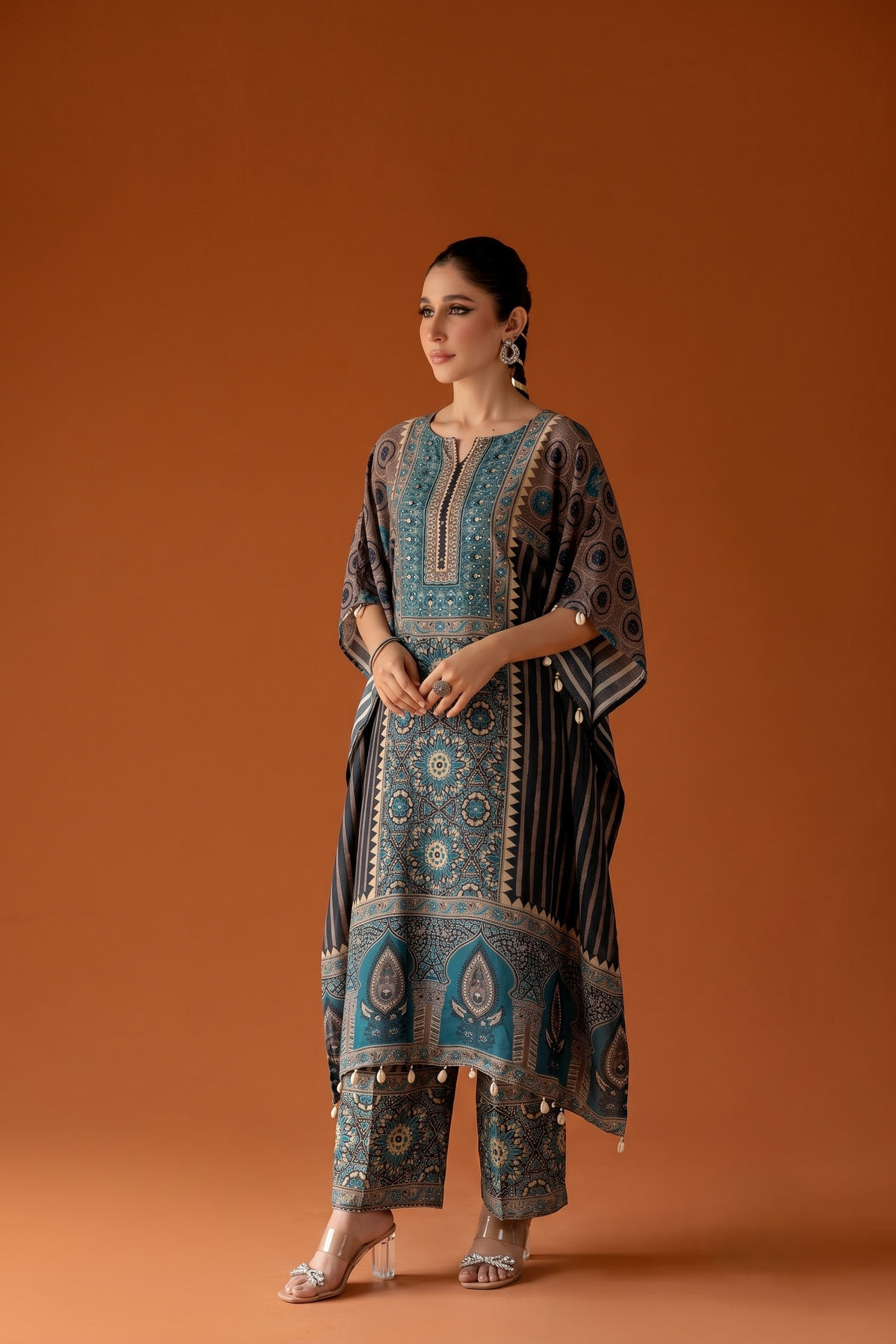 Pure Muslin Kaftan Set MK0038