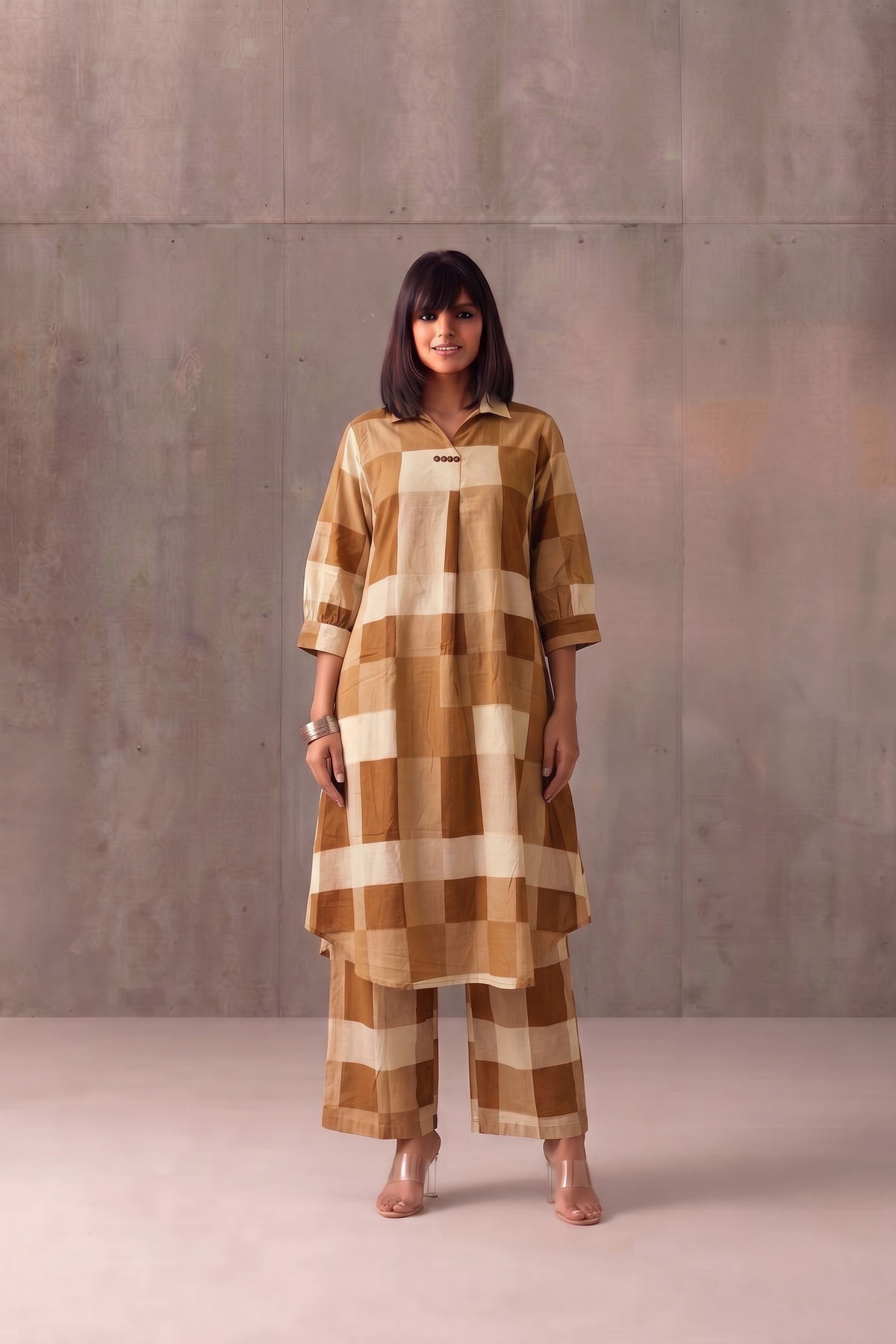 Pure Cotton A Line Printed Pant Set PS0198