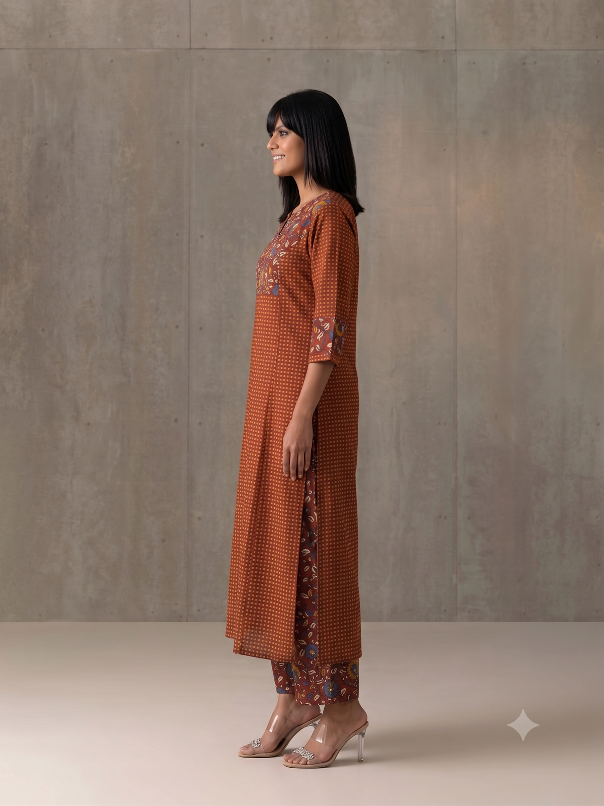 Cotton Office Wear Kalamkari Pant Set