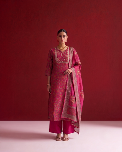 Pure Chanderi Silk Dupatta Set CHS044