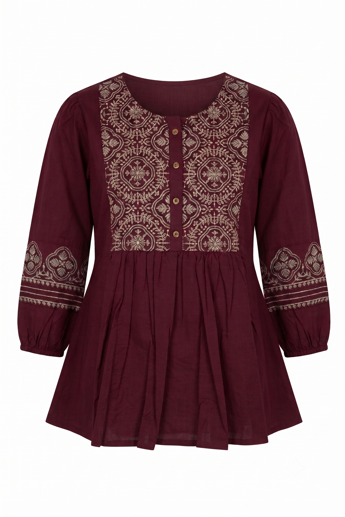 Printed Short Top In Cotton Fabric ST002