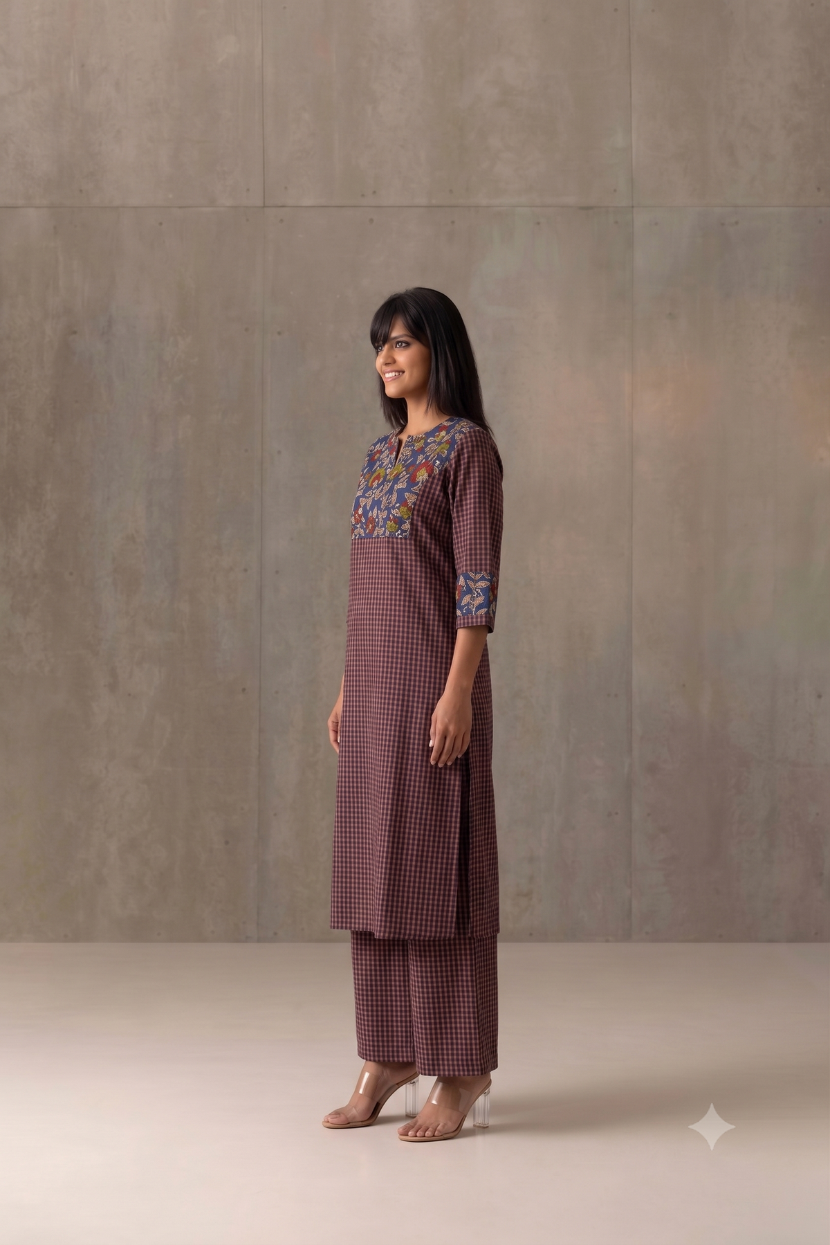 Cotton Office Wear Kalamkari Pant Set