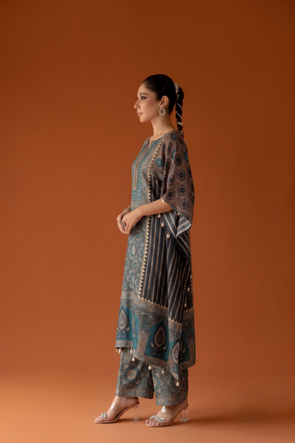 Pure Muslin Kaftan Set MK0038
