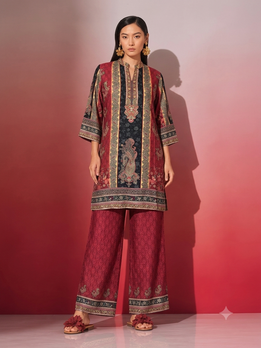 pre muslin co ord set COS181