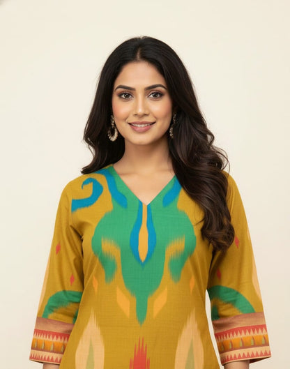 Pure Cotton  Digital Print Two Piece Pant Set PS0154