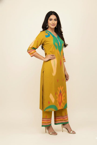 Pure Cotton  Digital Print Two Piece Pant Set PS0154