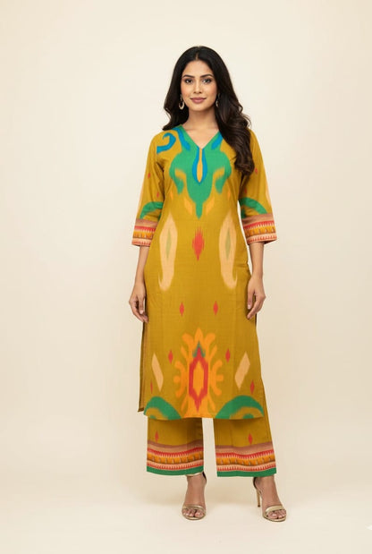 Pure Cotton  Digital Print Two Piece Pant Set PS0154