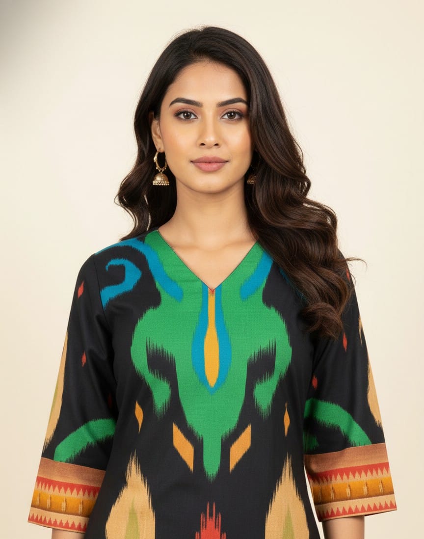 Pure Cotton  Digital Print Two Piece Pant Set PS0154
