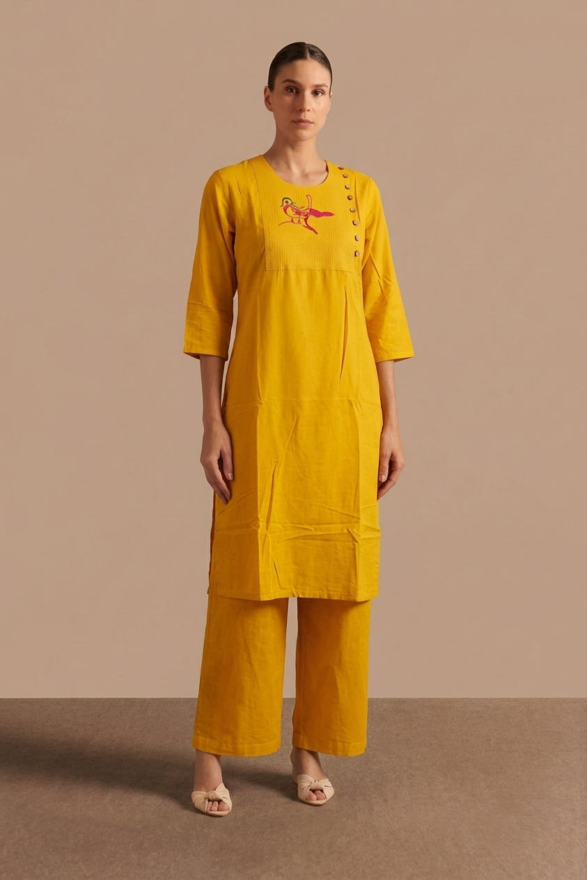 Embroidered only kurta In pure Rayon