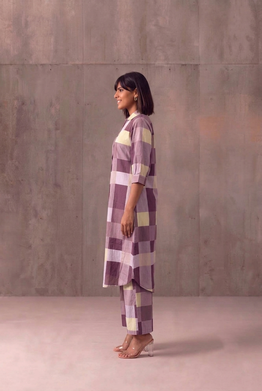 Pure Cotton A Line Printed Pant Set PS0198
