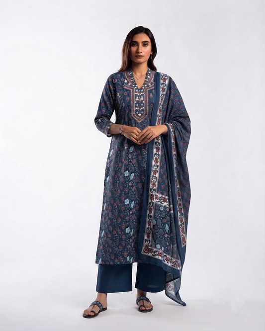 Pure Cotton Dupatta Set CS0309