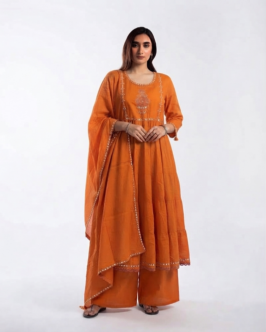 Pure Cotton Dupatta Set CS0307