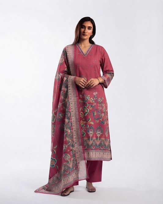 Pure Cotton Dupatta Set CS0308
