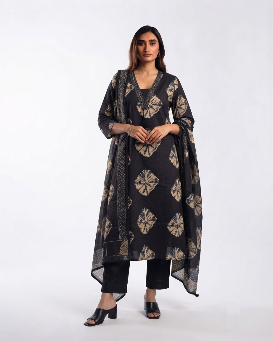 Pure Cotton Dupatta Set CS0313