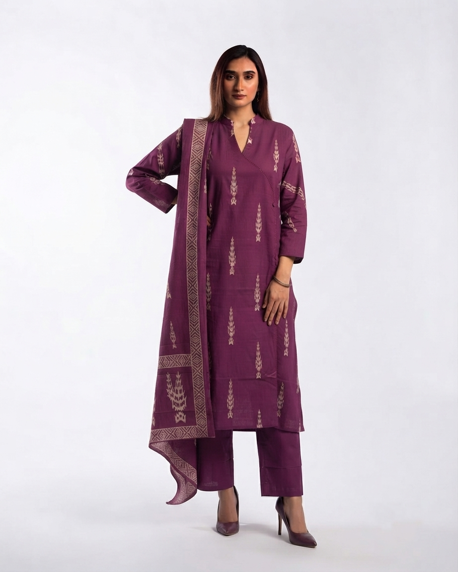 Pure Cotton Dupatta Set CS0321