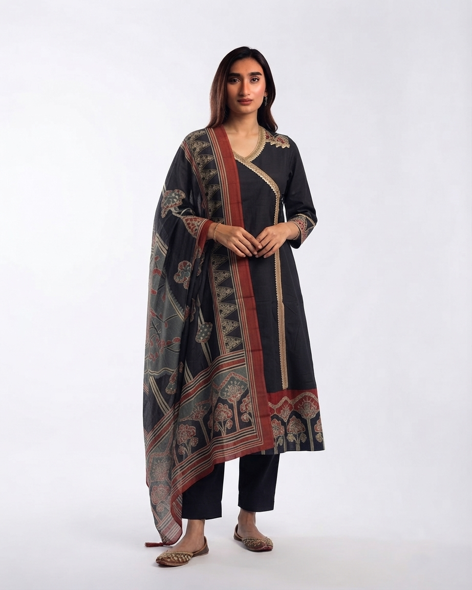 Pure Cotton Dupatta Set CS0327