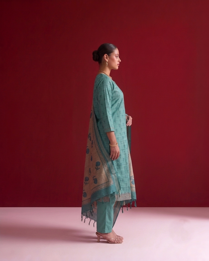Pure Chanderi Dupatta Set