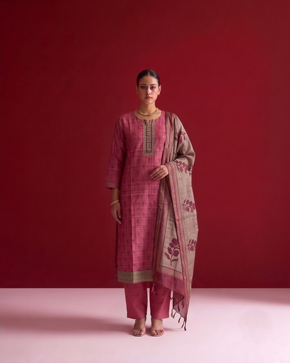 Pure Chanderi Dupatta Set