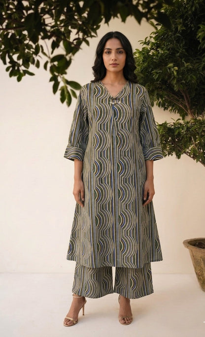 Pure Cotton A Line Two Piece PS0189