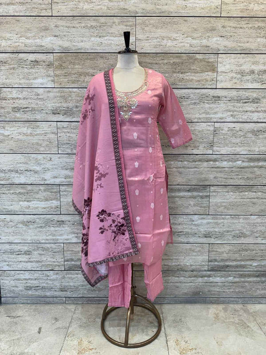 Pure Chanderi festival wear Dupatta Set