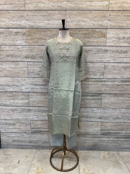 Premium shimmer Silk Dupatta Set