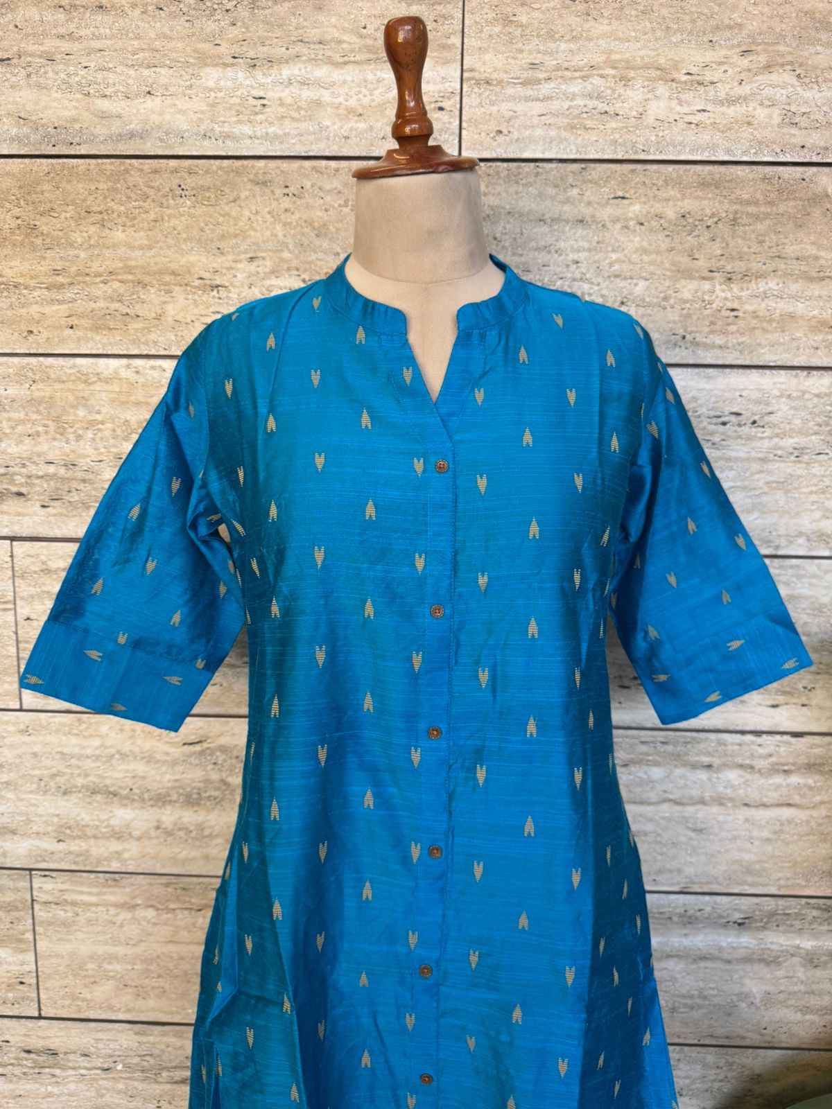 A Line Silk Only Kurta Set