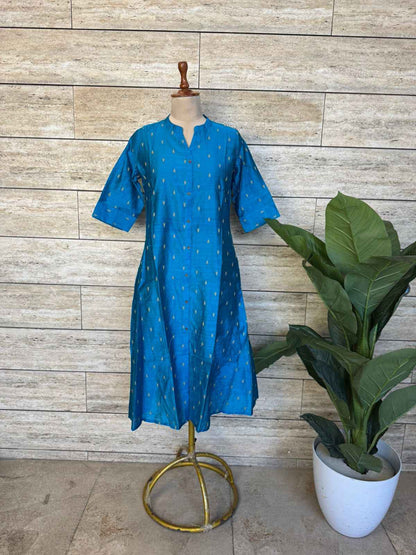 A Line Silk Only Kurta Set