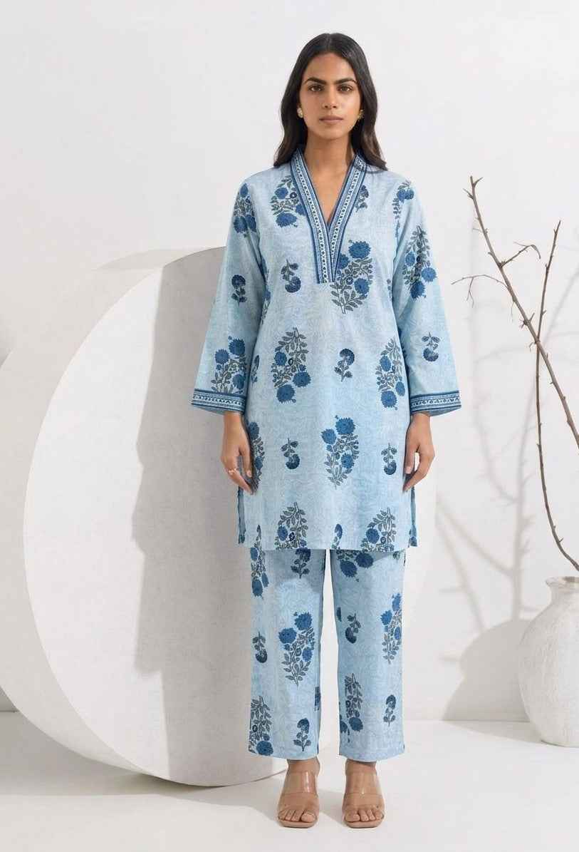 Pure Cotton Two Piece Co Ord Set COS175