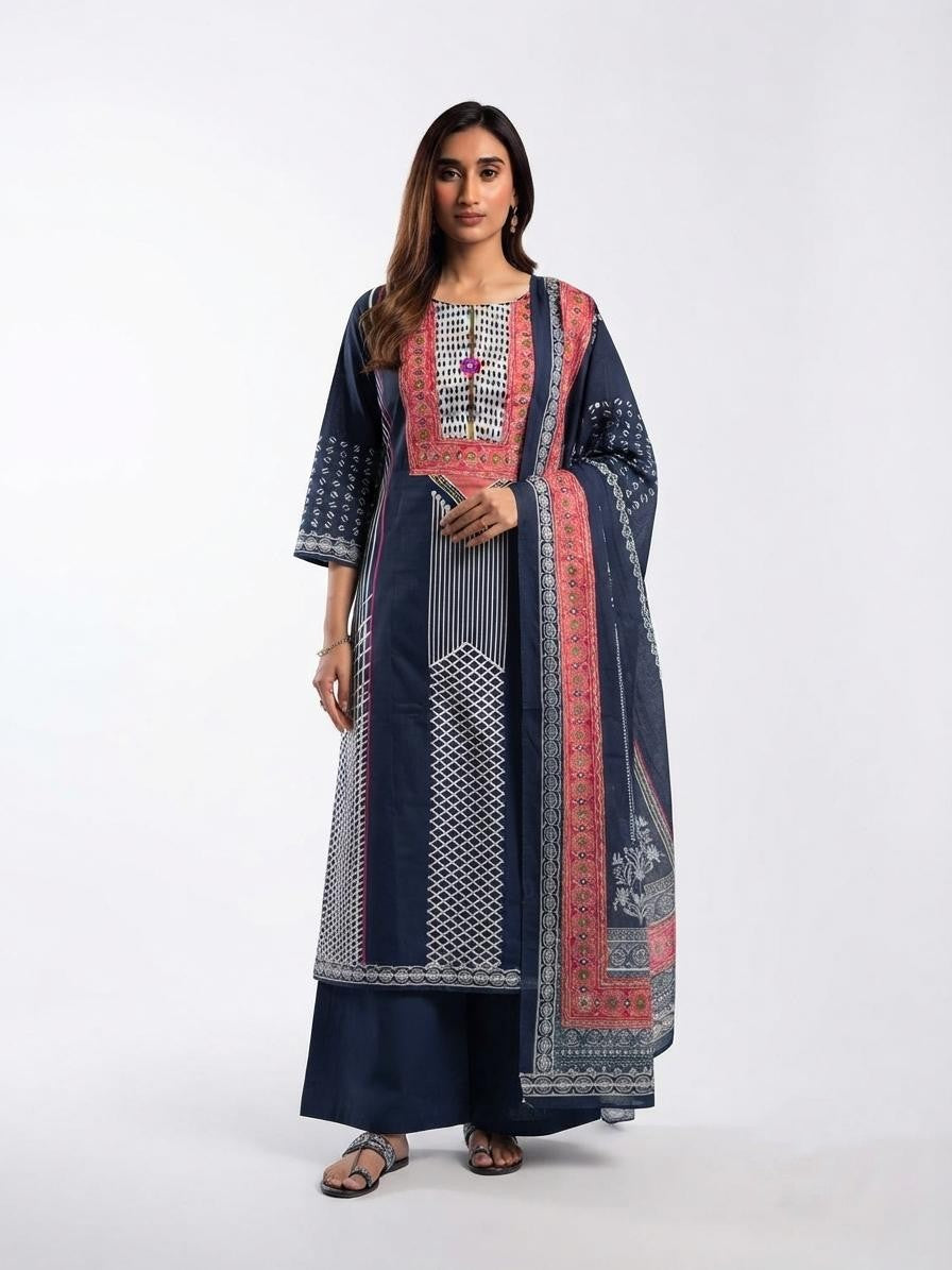 Pure Cotton Dupatta Set