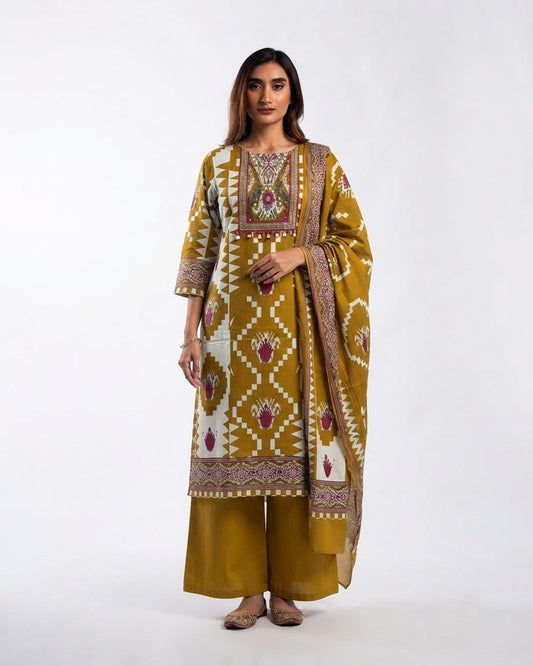 Pure Cotton Dupatta Set CS0355
