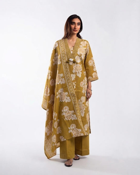 Pure Cotton Dupatta Set CS0354