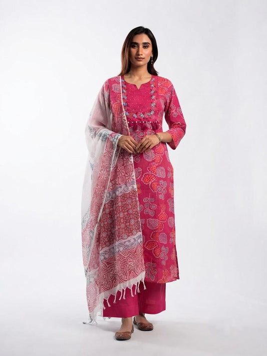 Pure Cotton Dupatta Set CS0353